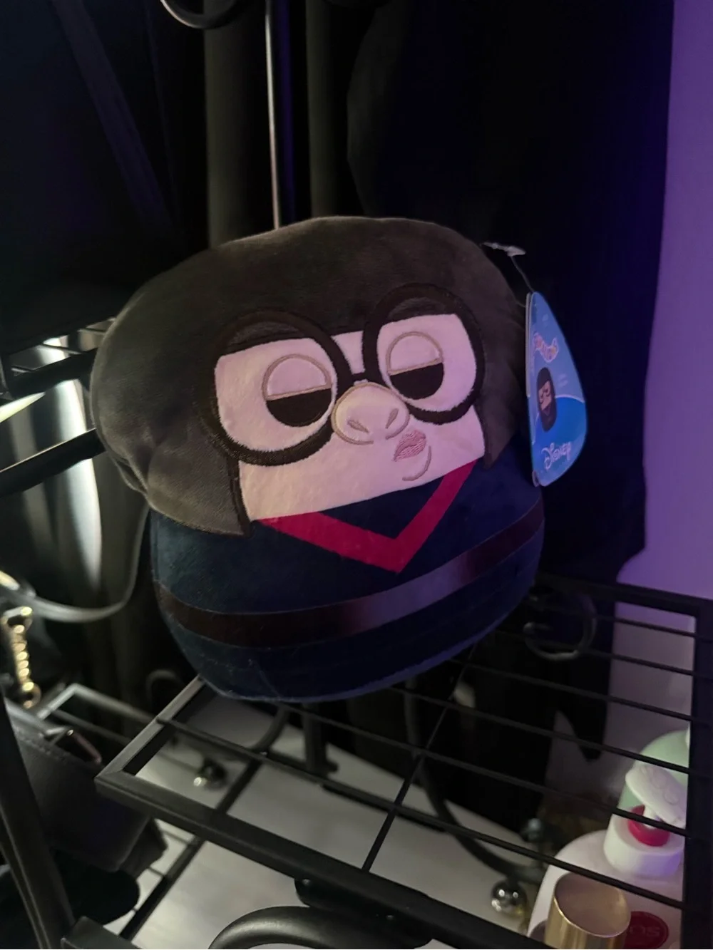 Disney Squishmallows Black Edna Mode plush Toy - Kid-Friendly Character Cushion